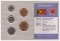 СЕТ С ПЕТ МОНЕТИ ОТ ИЗТОЧЕН ТИМОР 2004 ГОДИНА, снимка 1