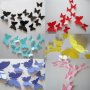 12 броя комплект 3D стикери за стена с пеперуди, снимка 1
