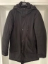 Мжко зимно яке - черно, с качулка. S размер., снимка 2