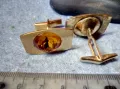 Стари СКЪПОЦЕННИ ПОЗЛАТЕНИ БУТОНЕЛИ РЕТРО КОПЧЕТА За РЪКАВЕЛИ с ФАСЕТИРАН ЦИТРИН 48881, снимка 8