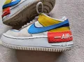 Nike, Спортни обувки Air Force 1 Shadow, Слонова кост, Жълт, Син, снимка 4