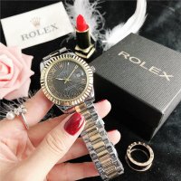 Луксозен дамски ръчен часовник Rolex, стилен Ролекс , водоустойчив, снимка 4 - Дамски - 37074609