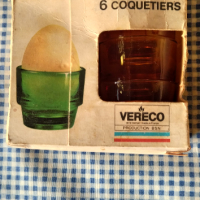 VERECON стари френски коктиери / чашки за яйца , снимка 1 - Чаши - 44864777