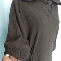 Памучна рокля тип туника с качулка "Zara"® / голям размер , снимка 5 - Рокли - 37416558