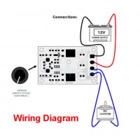 Мини регулатор на обороти за постоннотоков двигател до 80W, снимка 3 - Друга електроника - 32362970