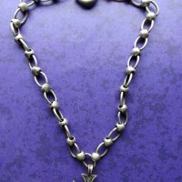 Посребрен ланец с кръст - bico, снимка 1 - Колиета, медальони, синджири - 28129554