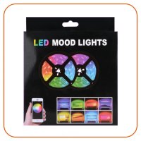 5 метра лента RGB LED 505, дистанционно, APP - Android/iOS, многоцветна, снимка 6 - Лед осветление - 43329055