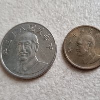 Монети. Тайван . 1 и 10 тайвански долара. 2 бройки. , снимка 4 - Нумизматика и бонистика - 39654259