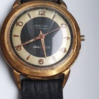 Мъжки позлатен механичен часовник Precisa 17 jewels, снимка 7 - Антикварни и старинни предмети - 43099523