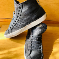 Adidas  NIZZA highs black leather  ,  номер 43, 1/3, снимка 12 - Кецове - 44864003