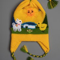  Автентични перуански детски шапки Chullo от 2 до 8 години, различни цветове, снимка 7 - Шапки, шалове и ръкавици - 40190579