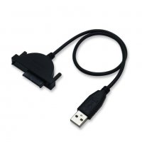 USB Кабел за Записващи Оптични устройства Засписвачки DVD CD Slimline SATA Laptop CD/DVD Rom Optical, снимка 4 - Лаптоп аксесоари - 32627048