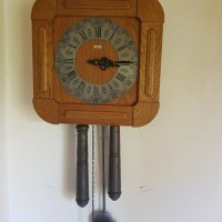 Стар немски стенен механичен часовник, снимка 1 - Антикварни и старинни предмети - 33094148