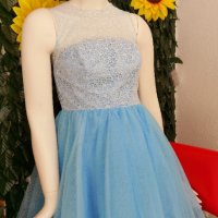 много обемна бална официална рокля синя, снимка 8 - Рокли - 36026433