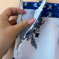 Комплект къси панталонки и тениска в бял цвят със сини цветя 💙, снимка 7 - Комплекти - 44047637