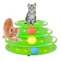 Котешка кула с три топчета за игра, снимка 1 - За котки - 27971946