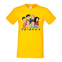 Мъжка тениска Friends art 1, снимка 6 - Тениски - 33028480
