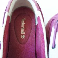Розови кожени мокасини на Timberland, снимка 3 - Дамски ежедневни обувки - 32861529