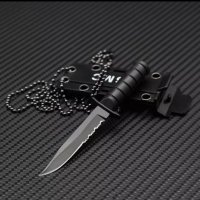  Нож за врат  за оцеляване survivoр Skyboy D4 с многофункционално фиксирано острие, снимка 5 - Ножове - 38072707
