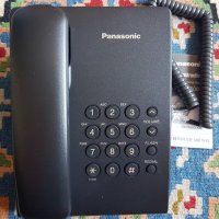 Нов Телефонен апарат Panasonic KX-TS500FX, черен, снимка 1 - Стационарни телефони и факсове - 28789978
