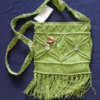 Ефектна нова дамска плетена чанта, снимка 2 - Чанти - 27906109