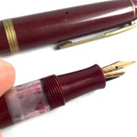Стара писалка 14к злато писец, снимка 10 - Антикварни и старинни предмети - 43996599
