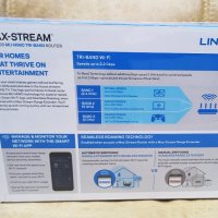 Linksys EA8300 Max-Stream AC2200 Tri-Band Wi-Fi рутер Linksys EA8300 Max-Stream AC2200 Tri-Band Wi-F, снимка 2 - Рутери - 39123336