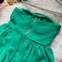 Зелена рокля VILA, снимка 3 - Рокли - 33304161