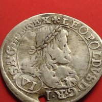 Сребърна монета 6 кройцера Леополд първи Грац Херцогство Щирия 13740, снимка 5 - Нумизматика и бонистика - 42984523