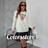 Бял пуловер  Guess кодVL303, снимка 1 - Блузи с дълъг ръкав и пуловери - 43306153