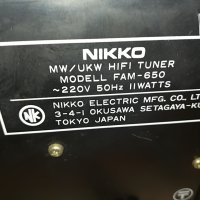 NIKKO FAM-650 HIFI TUNER-JAPAN-ВНОС SWISS 0709221911, снимка 14 - Ресийвъри, усилватели, смесителни пултове - 37931541