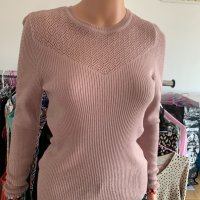 Дамска блуза в нежно розово размер М, снимка 10 - Блузи с дълъг ръкав и пуловери - 40660416