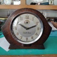 Ретро Английски Механичен Настолен Часовник Будилник Smith, снимка 1 - Антикварни и старинни предмети - 43502005