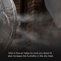 Стоящ Вентилатор 80W С Водна Мъгла Черен, снимка 3 - Овлажнители и пречистватели за въздух - 33159909