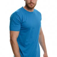 Нова мъжка изчистена тениска в син цвят, снимка 6 - Тениски - 37670502