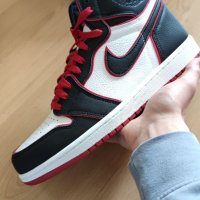 Nike Air Jordan 1 High Bloodline Размер 45 Номер Кецове Маратонки Мъжки Обувки Нови Оригинални , снимка 1 - Кецове - 40699205