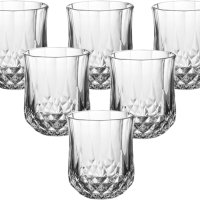 Комплект от стъклена гарафа с 6 броя чаши, снимка 3 - Сервизи - 43005159