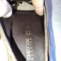Стилни мъжки половинки от естествена кожа Geox Respira №45, снимка 7 - Официални обувки - 38283483