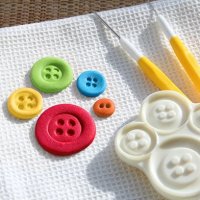 копче копчета 2 размера пластмасови форми форма резец печат за фондан тесто декор мъфини торта, снимка 2 - Форми - 37942639