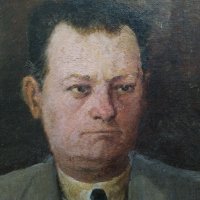 Стара картина, портрет, мъж, Д. Тодоров-Жарава (1901-1988), снимка 5 - Картини - 34666578