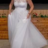 Супер удобна булчинска рокля, снимка 2 - Сватбени рокли - 43324644