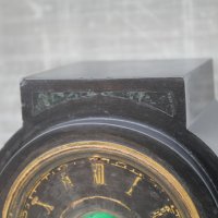 Каминен френски мраморен часовник , снимка 4 - Антикварни и старинни предмети - 35631412