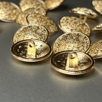 Луксозни златисти метални копчета, диаметър: 20мм/2см, кръгли, снимка 4 - Други - 43898772