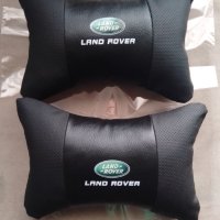 Черни кожени възглавнички с цветно лого на Ланд Ровър Land Rover + подарък , снимка 1 - Аксесоари и консумативи - 43852355