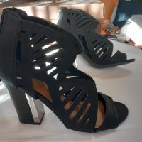 Дамски официални обувки с висок ток 38 номер, снимка 1 - Дамски обувки на ток - 43087450