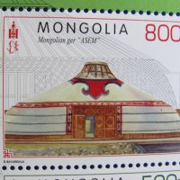  Блок марки Монголска архитектура , Монголия, 2020, ново, снимка 3 - Филателия - 32856621