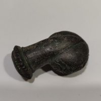 Старинна османска бронзова лула за опиум - тютюн , снимка 3 - Антикварни и старинни предмети - 39584384
