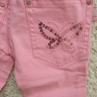 Розови дънки за момиченце, размер 1, нови, снимка 7 - Бебешки дънки - 44865870