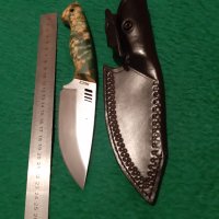Нож за дране от s390 стомана закалена на 67 hrc. , снимка 2 - Ножове - 35400390