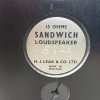 Leak sandwich 15 ома 1961 година 13 инча тонколони, снимка 12 - Тонколони - 33371185